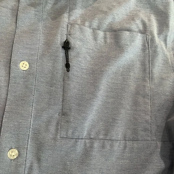 ❤️2/$50❤️[M]Kit and Ace Light Blue Stretchy Casual Button-Down Shirt - Picture 3 of 7